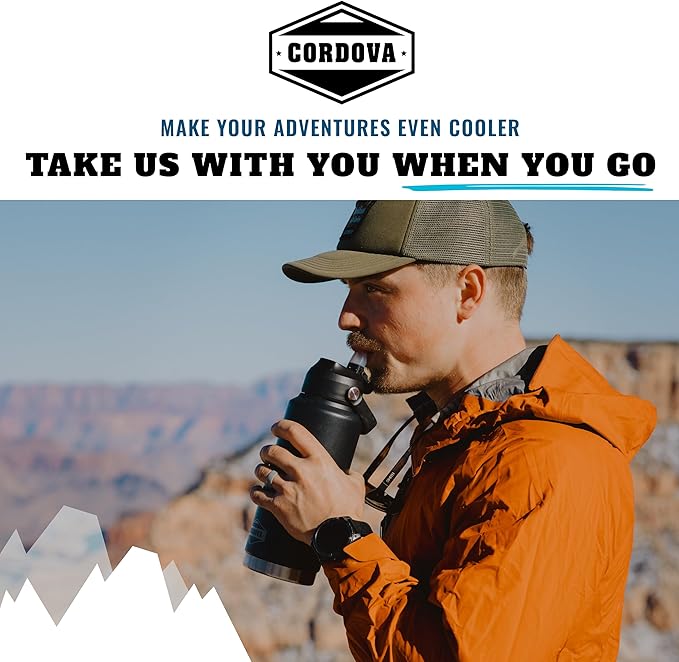 Cordova Outdoors Trailhead Class Water Bottle, Scree, 32 oz