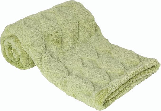 Sherpa Baby Blanket for Girls Toddlers Fleece Fluffy Fuzzy Blanket for Baby,Soft Warm Cozy Fleece Blanket,Receiving Blanket for Infant Newborn (green, 30 * 40, diamond)