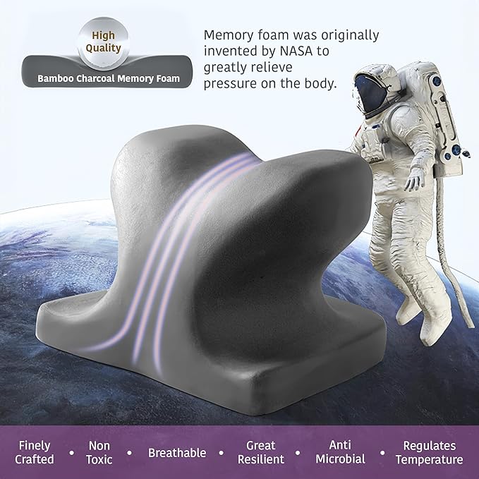 Extra High Desk Napping Pillow, Office Desk Napping Pillow, Neck and Back Support Desk Napping Pillow, Cervical Pillow, Calming Stress Relief Desk Hug Pillow, Ergonomic Memory Foam Napping Pillow