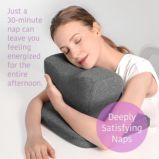 Extra High Desk Napping Pillow, Office Desk Napping Pillow, Neck and Back Support Desk Napping Pillow, Cervical Pillow, Calming Stress Relief Desk Hug Pillow, Ergonomic Memory Foam Napping Pillow