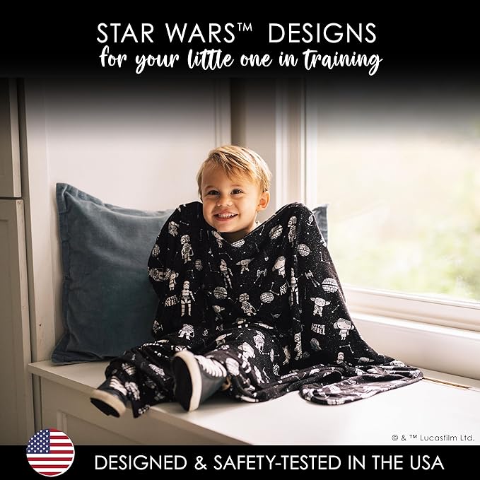 Milk Snob Disney Baby Blanket - Soft, Secure, and Stylish Swaddle Blanket for Newborns to Toddlers - A Versatile Receiving Blanket for Boys & Girls - 34" x 34" (Little Rebel)