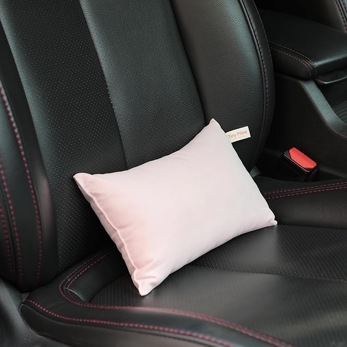 NTBAY Tiny Pillows, Down Alternative 7"x11" Microfiber Mini Pillows for Travel, Pets, Soft Machine Washable Small Pillows for Neck, Wrist, Lumbar and Knee, Red