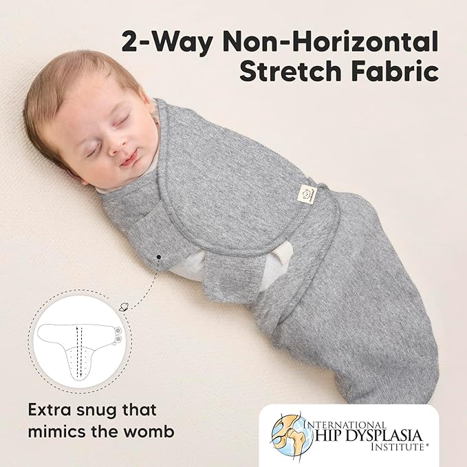 3-Pack Organic Baby Swaddle Sleep Sacks - Newborn Swaddle Sack, Ergonomic Baby Swaddles 0-6 Months, Swaddles for Newborns, Baby Sleep Sack, Baby Swaddle Blanket Wrap,Baby Essentials (Cloud Large)