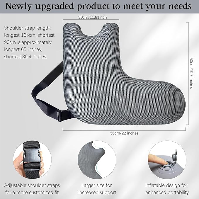 Post Shoulder Surgery Pillow, Inflatable Shoulder Pillow for Shoulder Pain, Arm Pillows for Adults After Surgery, Side Sleeper Pillow for Neck and Shoulder Pain Relief,Support Pillow for Rotator Cuff