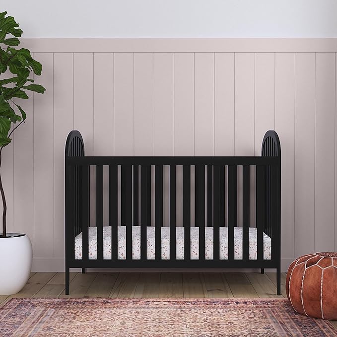 DaVinci Beau 3-in-1 Convertible Crib in Ebony, Greenguard Gold Certified