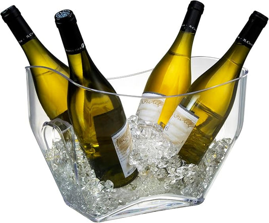 Prodyne - AB-14-A Prodyne On Ice Beverage Tub, 12.5" x 8.5" x 9.75", Clear