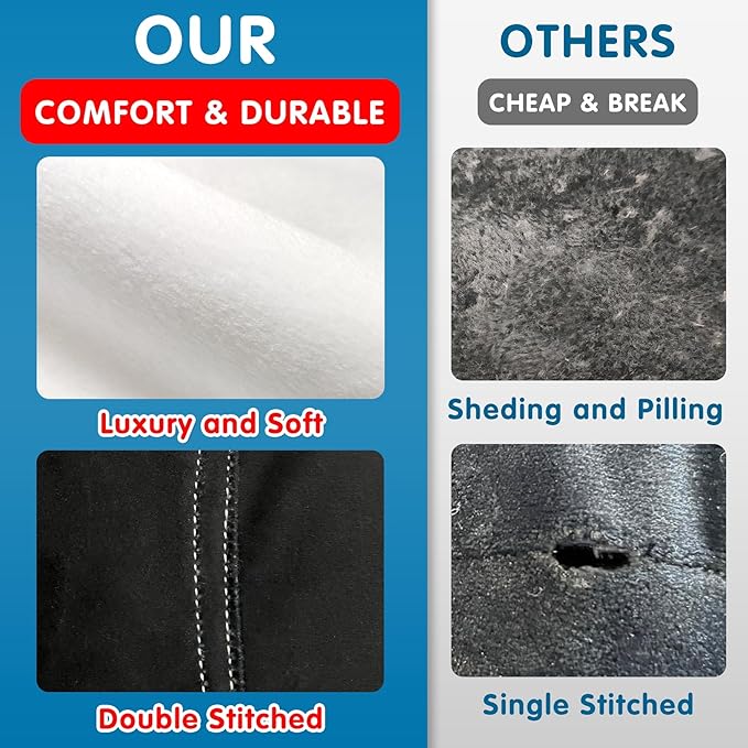 Lukeight Stuffed Animal Storage Bean Bag Chair Cover for Kids, Soccer Zipper Beanbag Chair Cover for Organizing Toddler and Kids' Rooms Plush Toys (Soccer Velvet, Large)