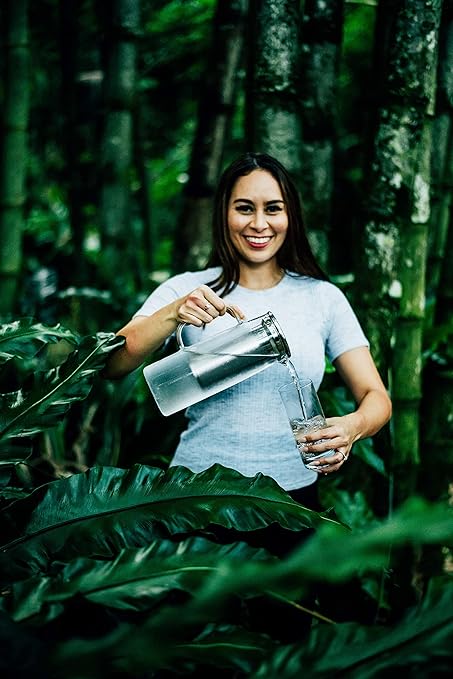 Bamboo Charcoal Water Starter Kit with Tempered Glass Jug