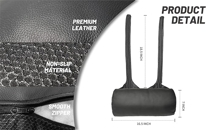 BOWERBIRD Leather Recliner Head Pillow -Head and Neck Pillow-Headrest Cushion for Neck Pain Relief and Cervical Support
