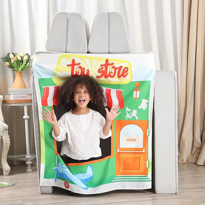 Play Panels for Kids Foam Play Couch, Toy Store