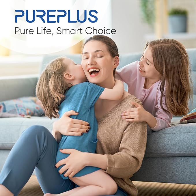 PUREPLUS 5 Micron 20" x 4.5" Whole House Lead Removal Water Filter, Enhanced Coconut Shell Activated Carbon Water Filter, Replacement Cartridge, CTO20BB-CQB, 2 PACK