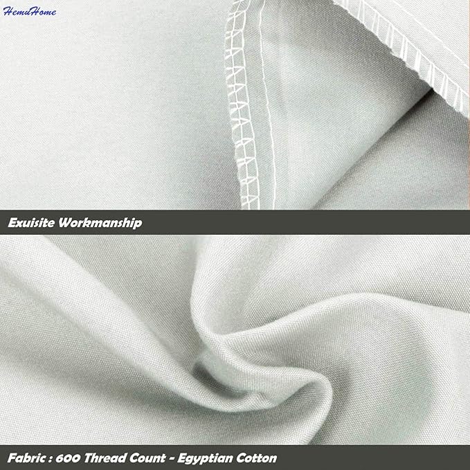 Toddler Pillowcase Set of 2 PC 600 TC 100% Egyptian Cotton Toodler 13x18 Inch Small Travel Pillow Case Open Closer Decorative Soft Cozy Travel Kids Nursery Preschool Pillow Cases, Silver Solid