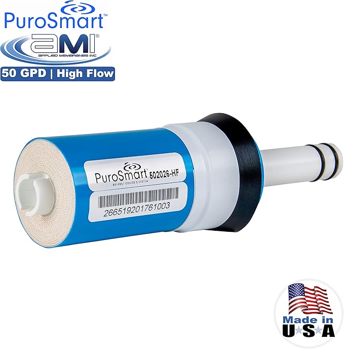 Replacement RO Membrane High Flow System | High Flow 50 GPD | Fits Countertop and Faucet Mount Systems Applied Membranes, Inc. Model 502026-HF