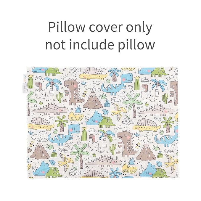 ALVABABY Toddler Pillowcases Fit 13x 18,14x 19 Kids Pillow Cotton Baby Pillow Cover Envelope Pillow Cover for Boys Girls 2 Pieces of Pillowcase Sets