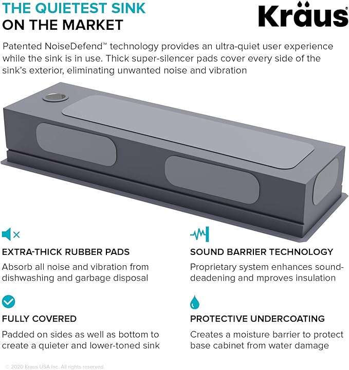 Kraus KWU210-57 Kore 2-Tier Workstation Undermount 16 Gauge Stainless Steel Single Bowl Kitchen Sink with 10 Piece Chef’s Kit of Accessories, 57 inch
