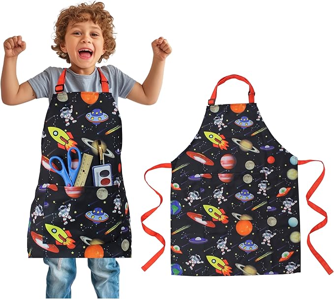 Kids Apron - cooking, gardening, artist, painting, cleaning, baking, pottery, chef, kitchen - gift boys, girls