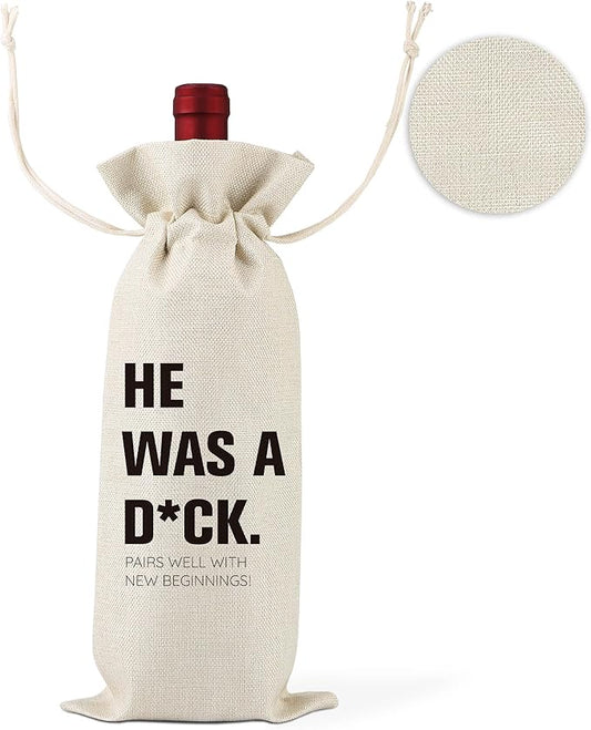 Breakup Gift,Divorce Gifts for Women,Divorce Party,Women Divorce Wine Bags,Comfort Gifts,Cheer Up Gifts for Women,Divorce Party Decorations for Women,1 Drawstring Gift Wine Bag,Q18