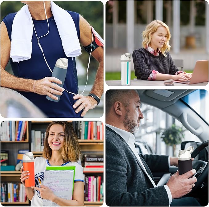 Replacement Lid for Owala Freesip, Compatible with Owala 16oz, 24oz, 32oz, 40oz Cups, One-Button Leak-Proof Water Bottle Top Lid, BPA-Free Lid Replacement Accessories (Pink)