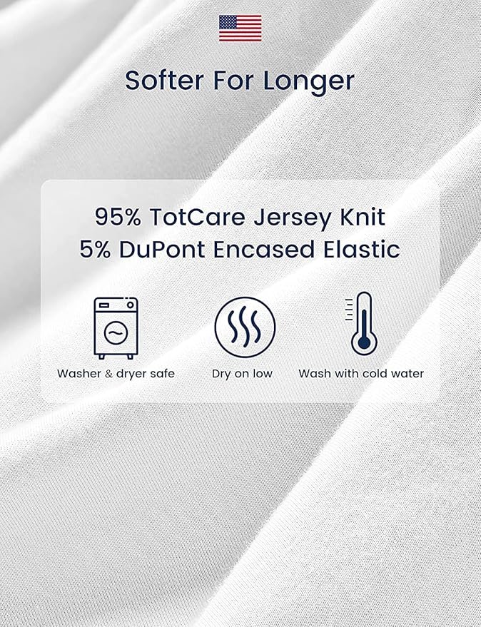 TotAha Premium Soft Bassinet Sheet for Boy Girl, Super Stretchy Jersey Knit Bassinet Fitted Sheet, Compatible with Halo, Maxi COSI, Mika Micky, SNOO, and Other Bassinet, 2 Pack (Happy Zoo & Jungle)