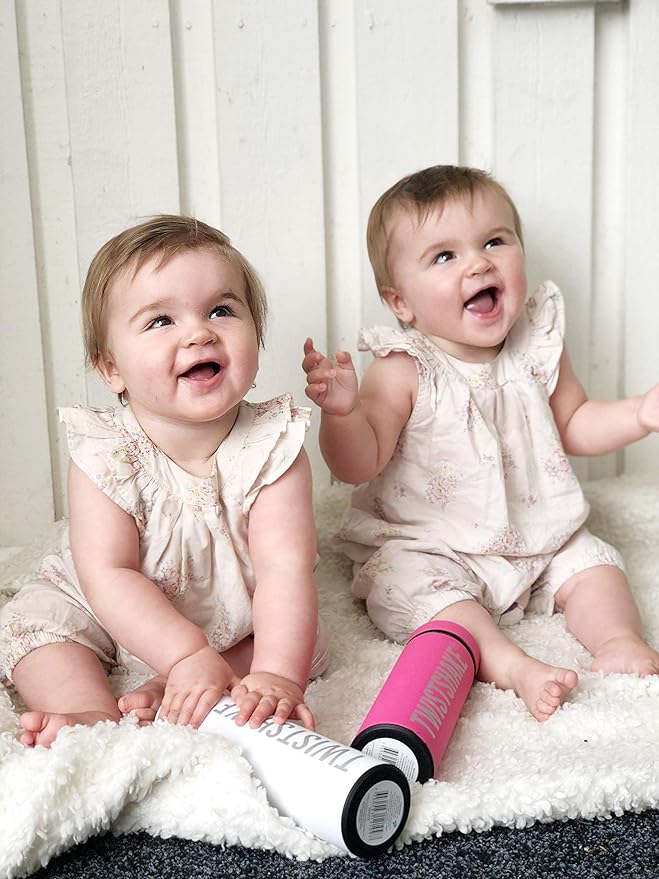 Twistshake Stainless Steel Water Bottle - Insulated Thermos for Hot & Cold Drinks - Premium 420ml/14oz Metal Water Bottle - Pastel Blue