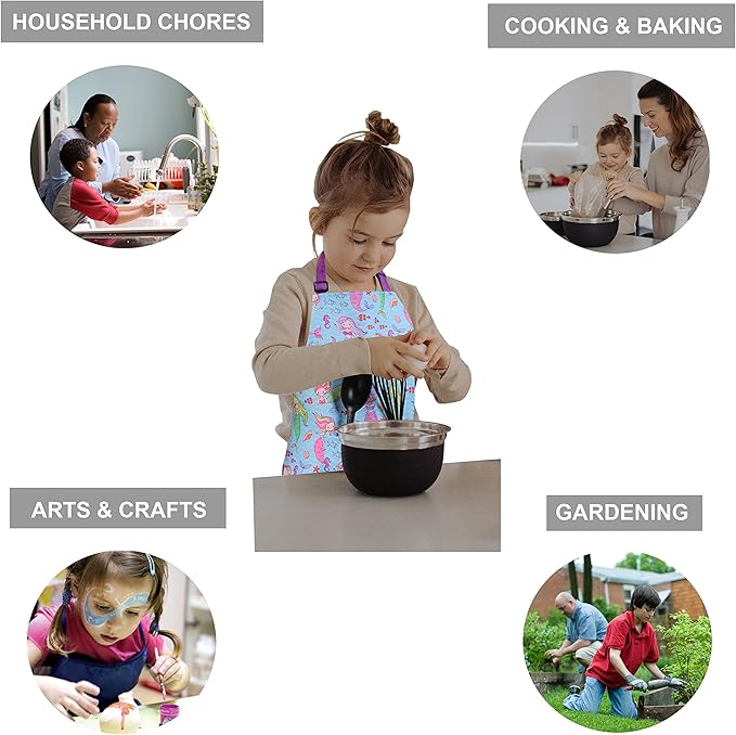 Kids Apron - cooking, gardening, artist, painting, cleaning, baking, pottery, chef, kitchen - gift boys, girls