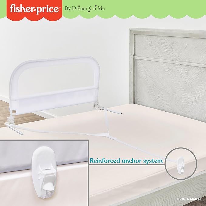 Fisher-Price Little Naps Bed Rail in White