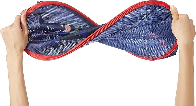 Idea Nuova Batman Pop Up Hamper with Durable Carry Handles, 21'' H x 13.5'' W X 13.5'' L, Batman/Blue