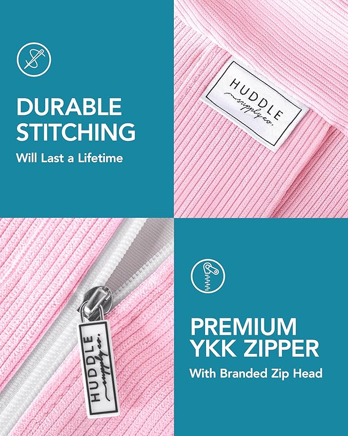 Stuffed Animal Bean Bag Storage (No Filler) - Machine Washable Kids Bean Bag Chair - Extra Large Pink Bean Bag Chair Cover Stuff Toys & Soft Items - Stuffed Animal Holder for Girls -Pink Corduroy