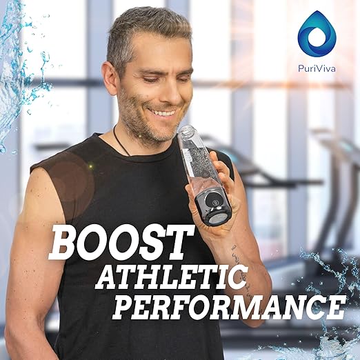 Hydrogen Water Bottle, Portable Hydrogen Water Bottle Generator, Alkaline Water Bottle Ionizer, Generates 3000ppb Pure Hydrogen, Water Ionizer Machine Ideal for Daily Drinking, Office Use and Travel.