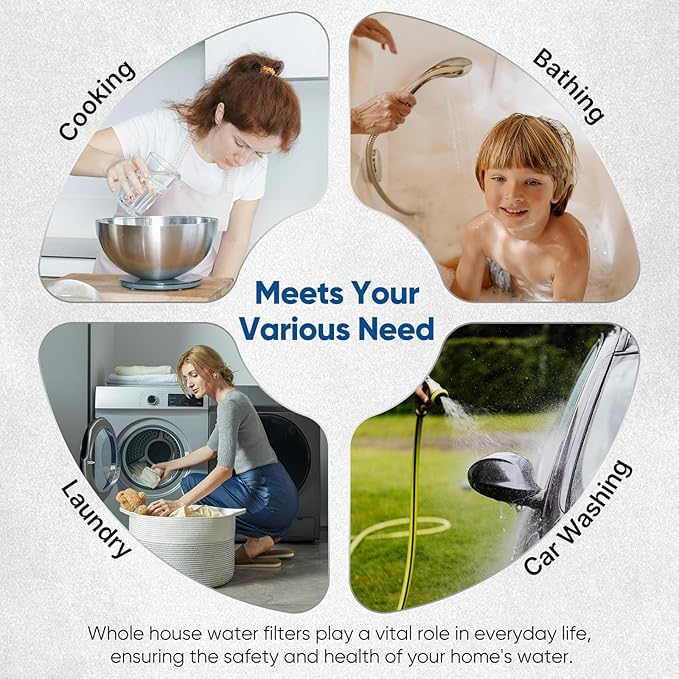 PUREPLUS 10" x 4.5" RFN10BB-SZ Whole House Iron & Manganese Reduce Water Filter Replacement Cartridge, 1 Pack