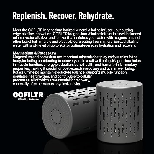 Jumbo Magnesium Alkaline Water Infuser - 9.5 pH + Electrolytes for Any Large Water Bottles/Pitchers, 300 Gallon / 3 Months, Ionized Mineral Alkaline Water Infuser (1 Pack)