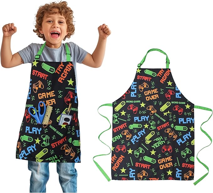 Kids Apron - cooking, gardening, artist, painting, cleaning, baking, pottery, chef, kitchen - gift boys, girls