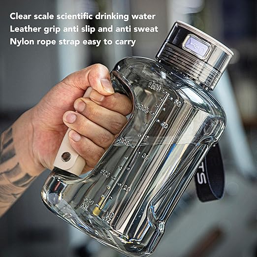 Hydrogen Water Bottle 1.5L High Capacity SPE PEM Technology Waterionizer Generator Water Ionizer Bottle (Ash Black)