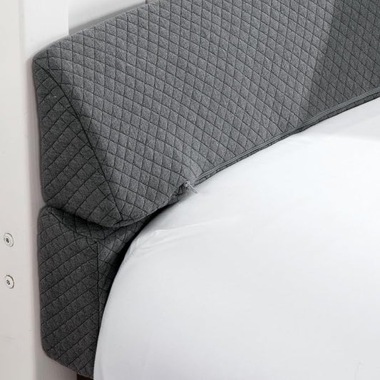 MABOZOO Pillow Wedge for Headboard Gap,Bed Gap Filler Queen Size,Foldable Bed Wedge Pillow for Headboard,Grey Bed Wedge Gap Filler,Foam Mattress Gap Filler,60"x6"x6"