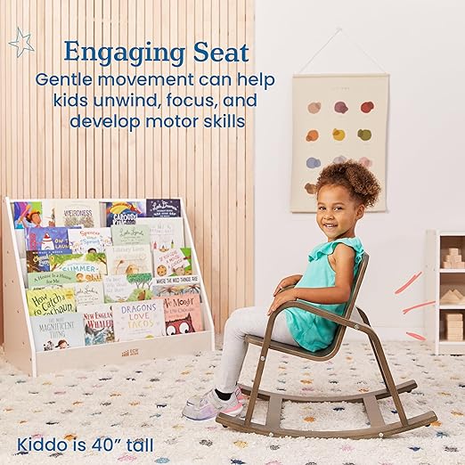 ECR4Kids Bentwood Rocking Chair, Kids Furniture, Grey Wash