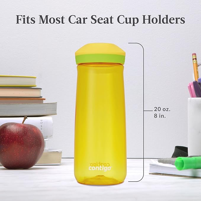 Contigo Micah Water Bottle, 20 oz, Pineapple/Cool Lime