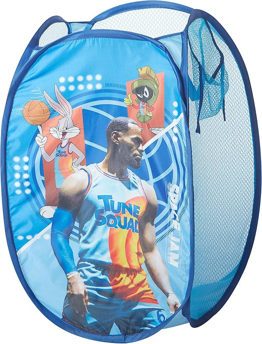 Idea Nuova Space JAM: A New Legacy Pop Up Laundry Storage Hamper with Handles, 21" H x 13" L x 13" W