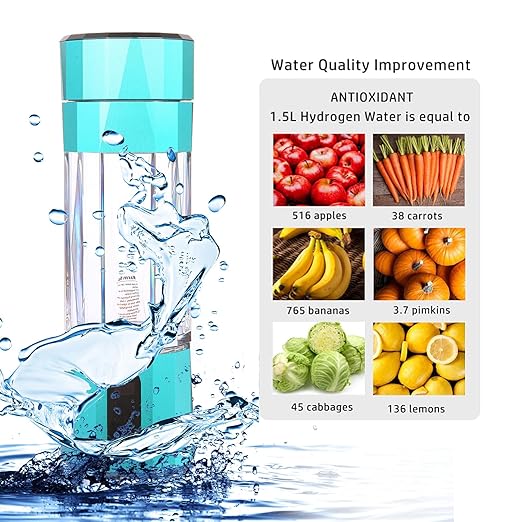 Hydrogen Water Bottle 2024, 5000-8000 PPB Quick Electrolysis, Hydrogen Water Bottle Generator for Home, Office, Travel, Daily Drinking, Gift for Love