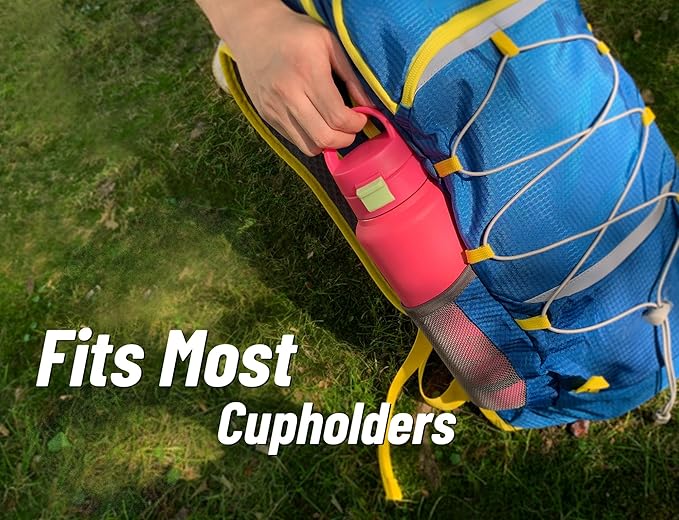 DLOCCOLD 32 oz sports water bottle Insulated Stainless Steel Water Bottle with straw & pills holder, Reusable Double Walled Water Bottle for Sports, Gym, Travel, Men, Women & Kids W/ 2 Leak Proof Lids