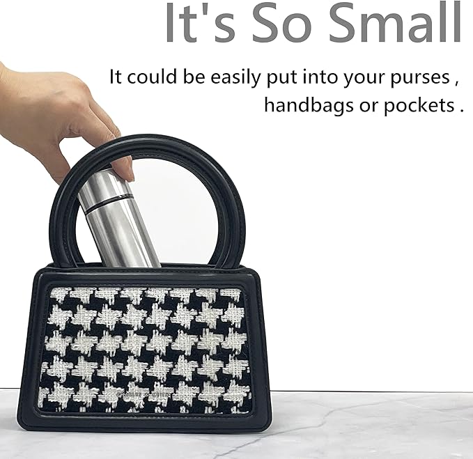 Mini 5 OZ 316 Stainless Steel Vacuum Insulated Water Bottle, Double wall Keep Cold and Hot, Leak Proof, Suitable For Women, Kids & Girls to Carry in Bag, Sliver