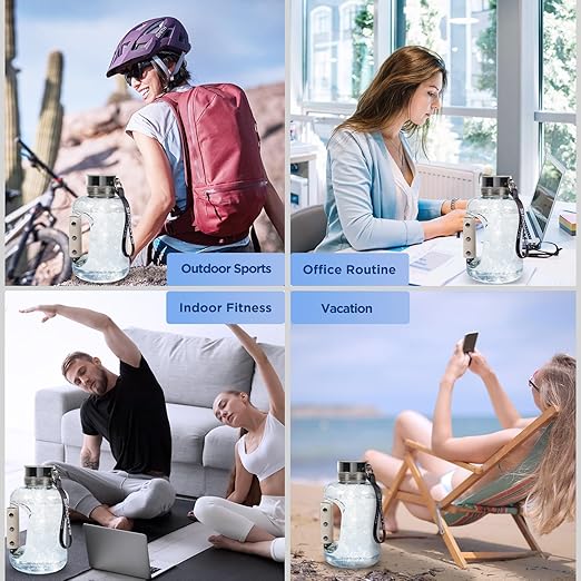 Simtect Large Hydrogen Water Bottle Generator 50 Oz./1.5L High-Capacity | Portable Health Boosting Water Ionizer Generator Machine with SPE/PEM Technology Hydrohealth Hydrogen Water Bottle Generator