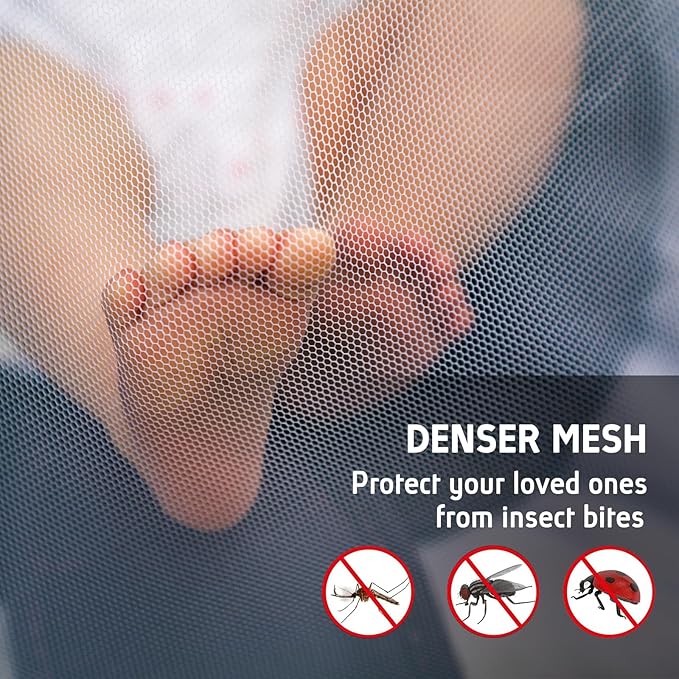 White Mosquito Net Tent for Bed or Plant，Protecting Plant,One Side Opening Canopy Netting Curtain Net for Bedroom Decoration Twin Size（Without Frame）