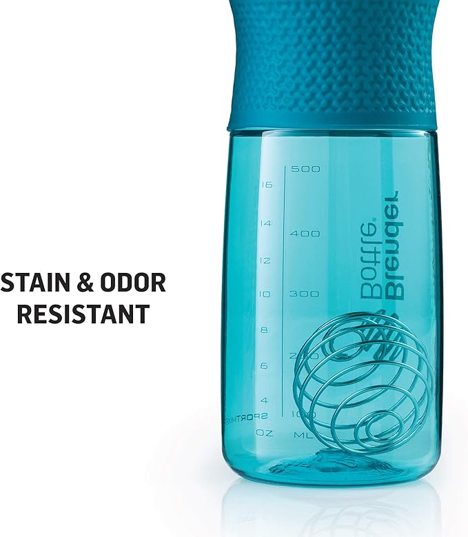 BlenderBottle SportMixer Shaker Bottle Perfect for Protein Shakes and Pre Workout, 20-Ounce, Rose