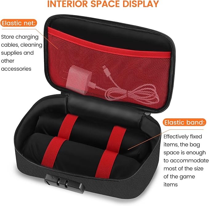 Discreet Lockable Storage Toy Bag Box Organizer Container