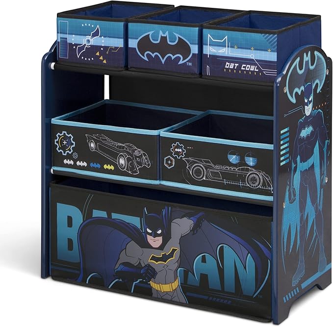 Delta Children Design & Store 6 Bin Toy Storage Organizer, Batman