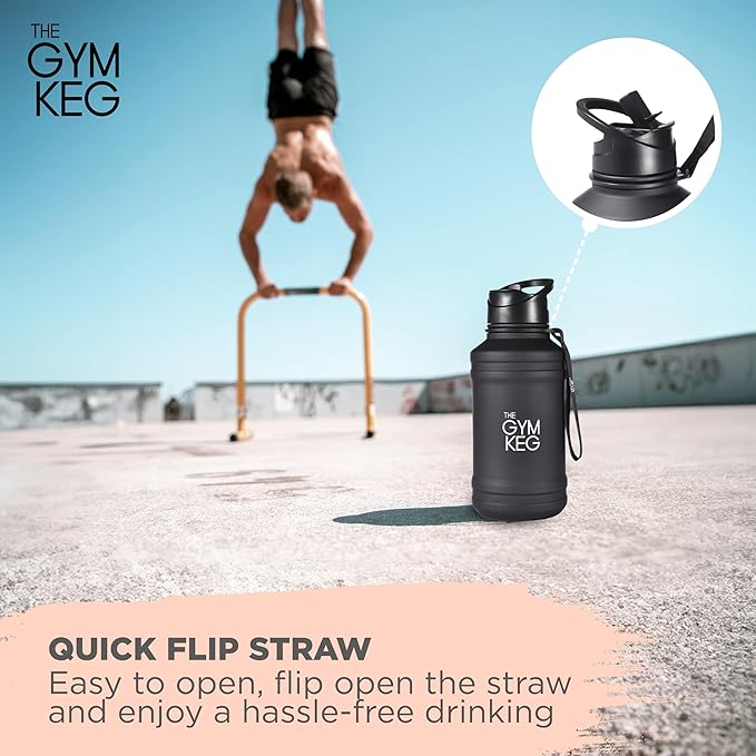 THE GYM KEG Stainless steel water Bottel_ Keg Stainless Steel Bottle - Leak-Proof, Insulated Beverage Container for Hot & Cold Drinks - Durable, Versatile & Kid-Safe - New
