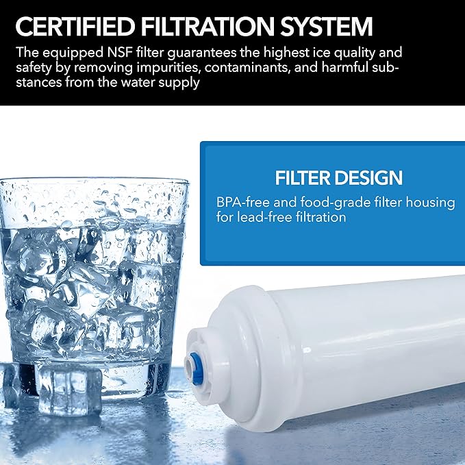 Whynter UIM-FR300 Universal Replacement Inline Water Filter for UIM-502SS / UIM-502SSa