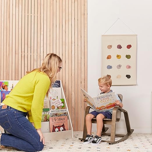 ECR4Kids Bentwood Rocking Chair, Kids Furniture, Grey Wash