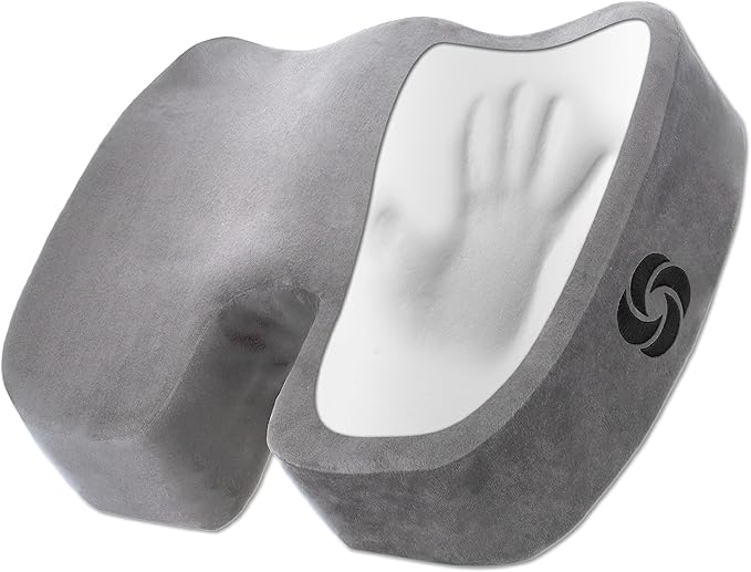 SAMSONITE, Orthopedic Seat Cushion for Office Chair or Car Seat [HIGH GRADE - MEMORY FOAM], Versatile Supportive Pillow with Soft Plush Cover [2.75" THICKNESS], Gray…