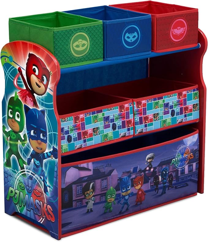 Delta Children Multi-Bin Toy Organizer, PJ Masks